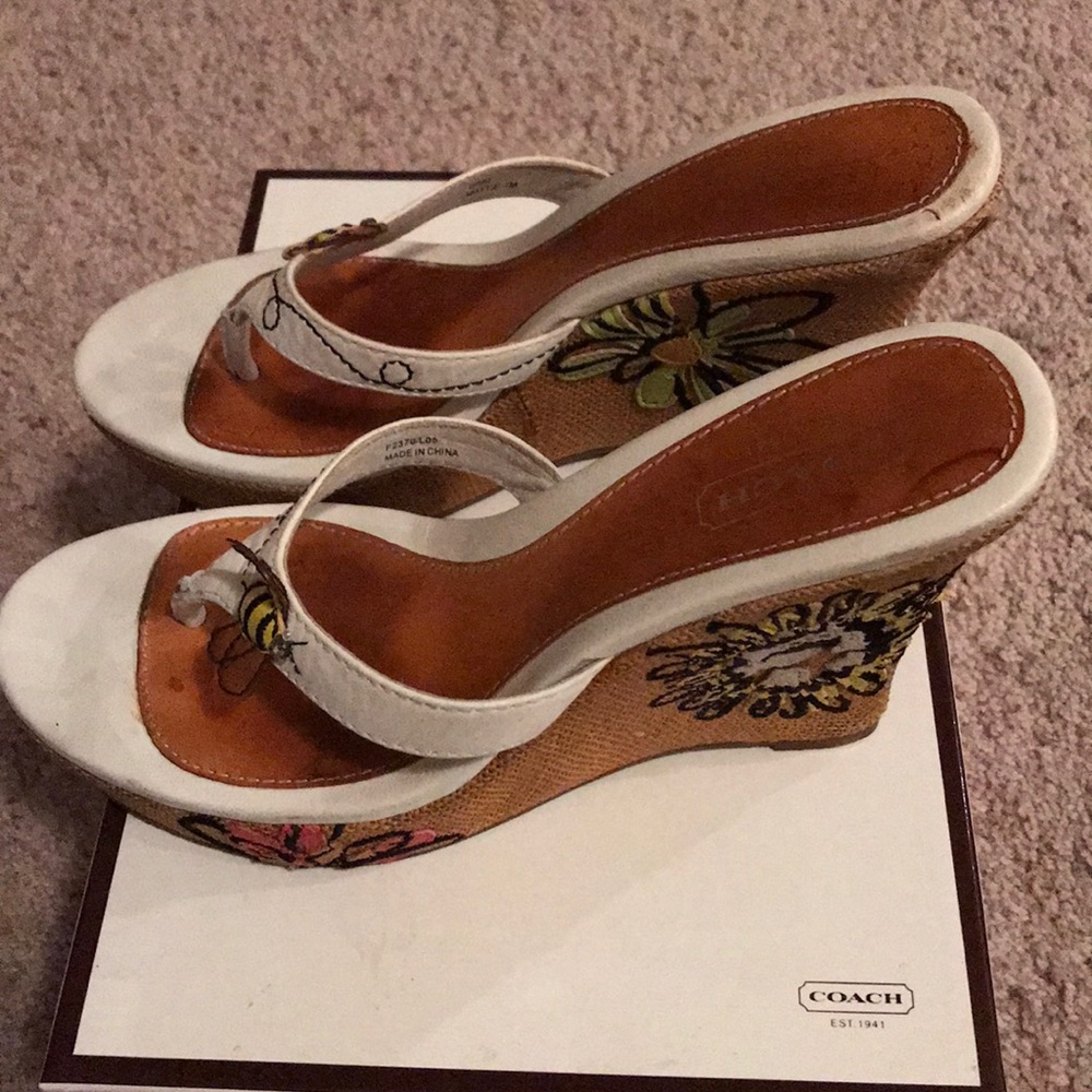Coach wedges shoes